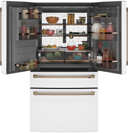 CAFE CVE28DP4NW2 CAFé™ ENERGY STAR® 27.8 Cu. Ft. Smart 4-Door French-Door Refrigerator White - CVE28DP4NW2