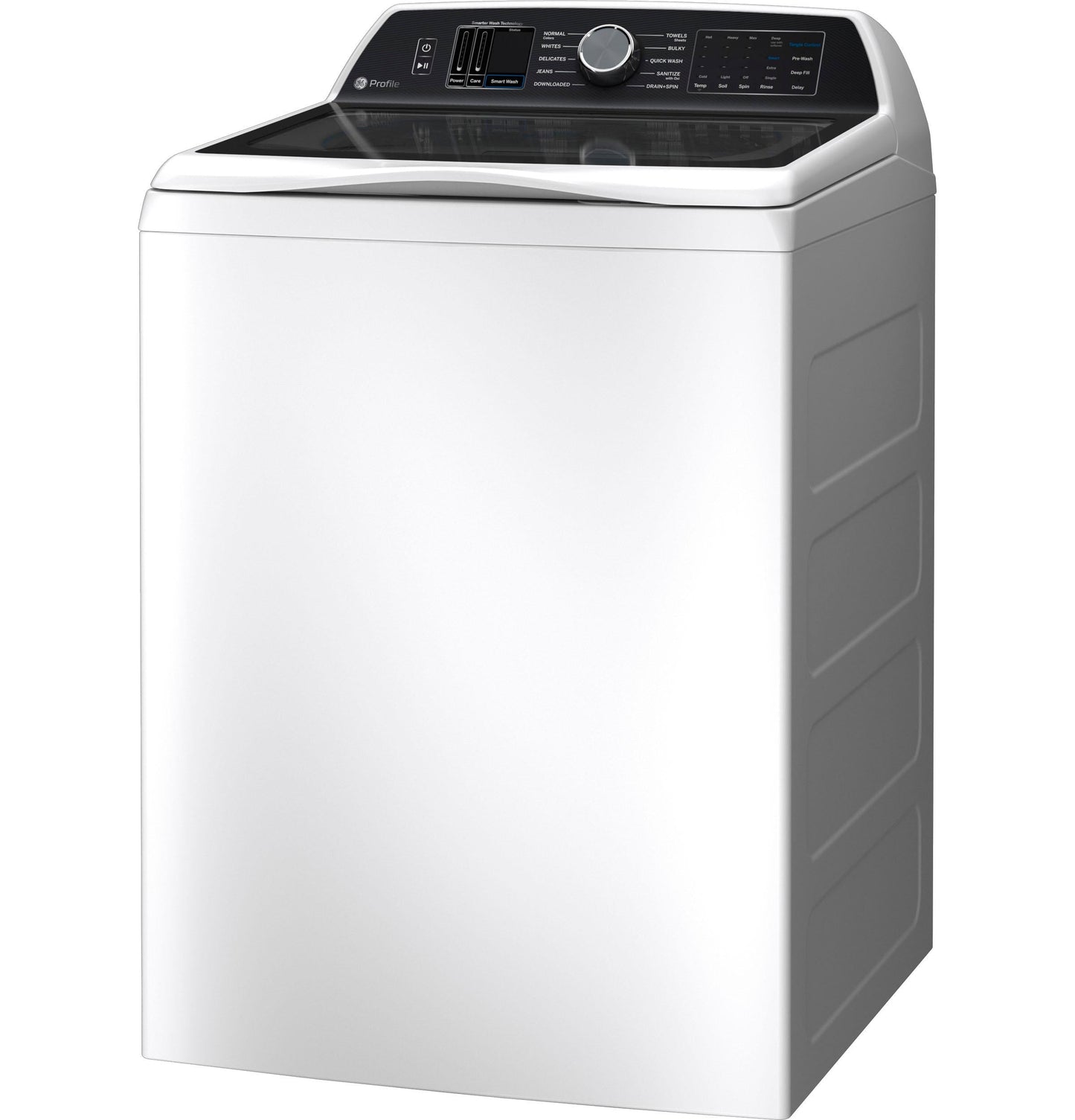 GE APPLIANCES PTW705BSTWS GE Profile™ ENERGY STAR® 5.3 cu. ft. Capacity Washer with Smarter Wash Technology and FlexDispense™ White