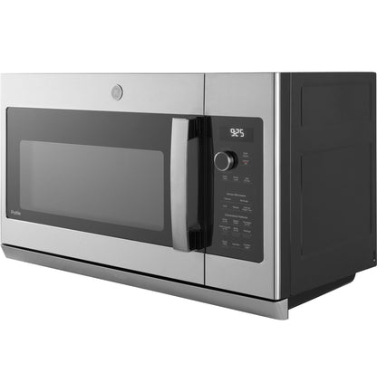 GE APPLIANCES Profile 2.2 Cu. Ft. Over-the-Range Sensor Microwave Oven in Stainless Steel - PVM9225SRSS