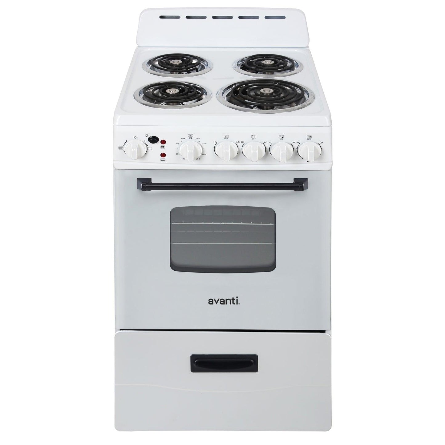 AVANTI ERU200P0W Avanti 20" Electric Range - White - ERU200P0W