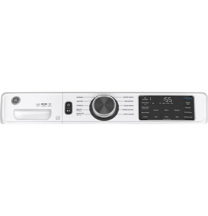 GE APPLIANCES GFW550SSNWW GE® ENERGY STAR 4.8 cu. ft. Capacity Smart Front Load  Washer with UltraFresh Vent System with OdorBlock™ and Sanitize w/Oxi White - GFW550SSNWW