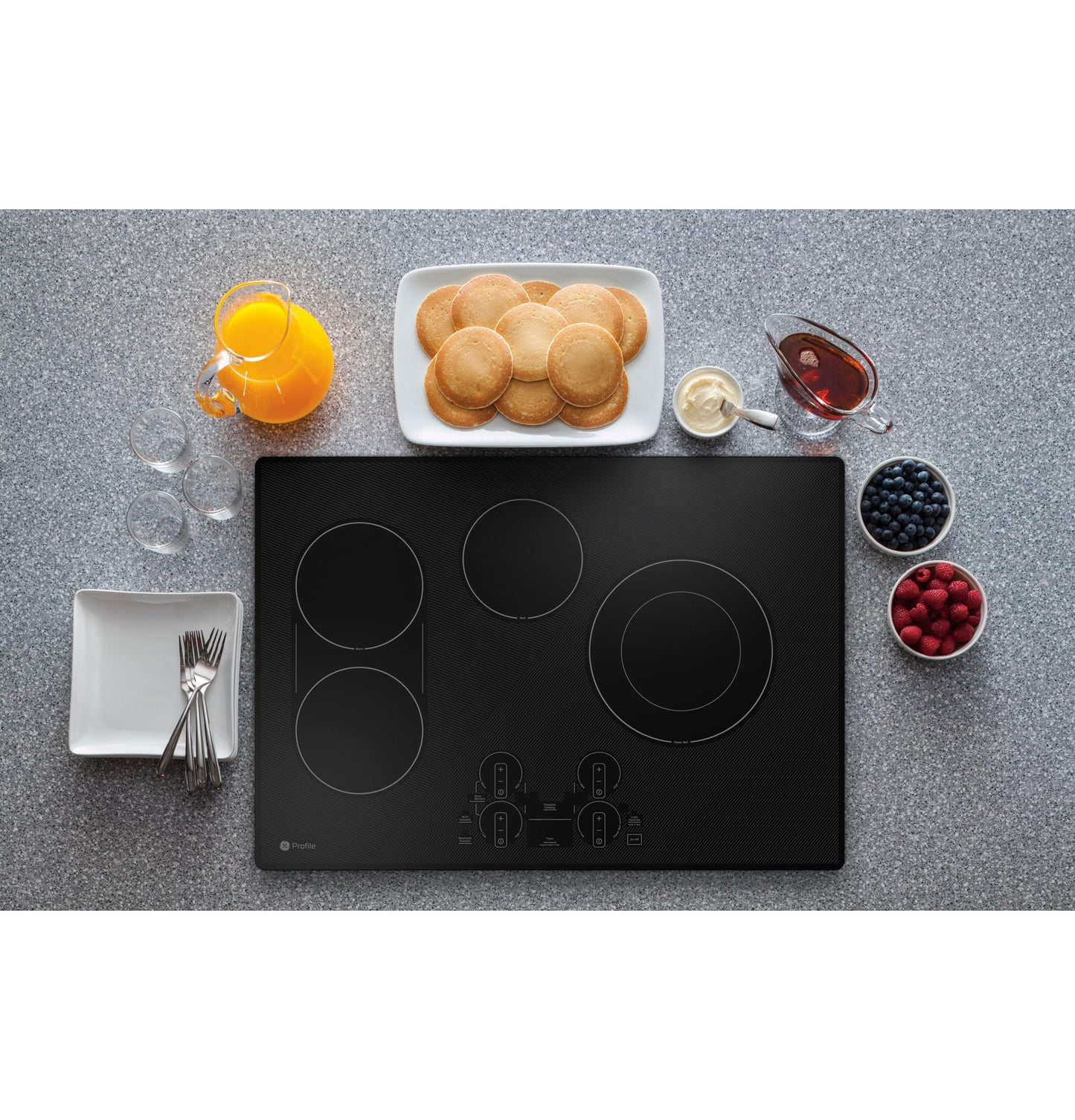 GE APPLIANCES PEP7030DTBB GE Profile™ 30" Built-In Touch Control Electric Cooktop Black - PEP7030DTBB