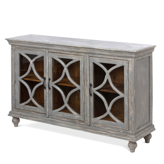 Park Hill Collection Chantal Sideboard - Elegant Country French Design with Distressed Wood Finish & Ample Storage Space - EFC26152
