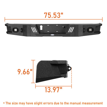 Hooke Road Full Width Bumper Rear Bumper(07-13 Toyota Tundra) - HE.5206