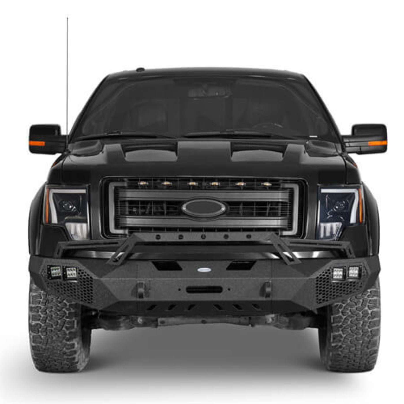 Hooke Road Full Width Front Bumper(09-14 Ford F-150, Excluding Raptor) - HE.8201&Z01