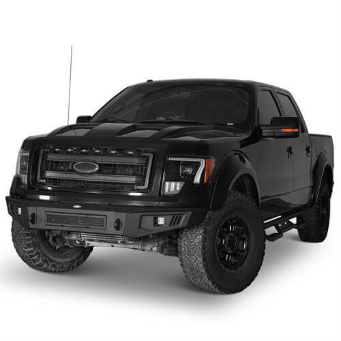 Hooke Road Full Width Front Bumper(09-14 Ford F-150, Excluding Raptor) - HE.8201&Z01