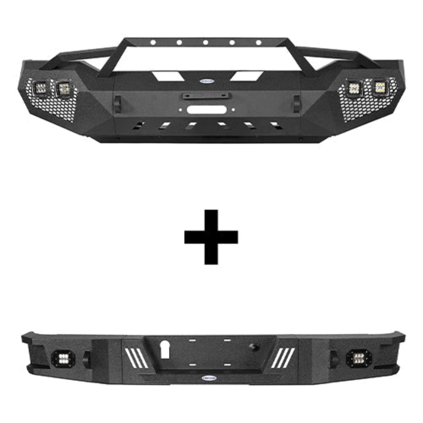 Hooke Road Full Width Front Bumper & Rear Bumper(07-13 Toyota Tundra) - HE.5200A&HE.5200B&HE.5206