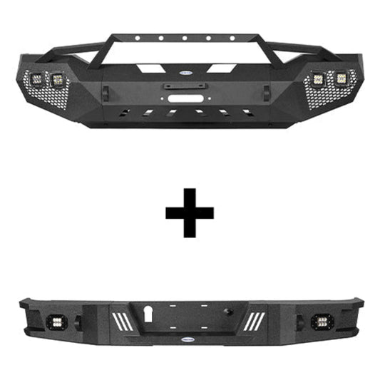 Hooke Road Full Width Front Bumper & Rear Bumper(07-13 Toyota Tundra) - HE.5200A&HE.5200B&HE.5206