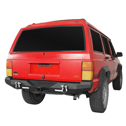 Hooke Road Full Width Front & Rear Bumper Combo(84-01 Jeep Cherokee XJ) - HE.9012&HE.9013