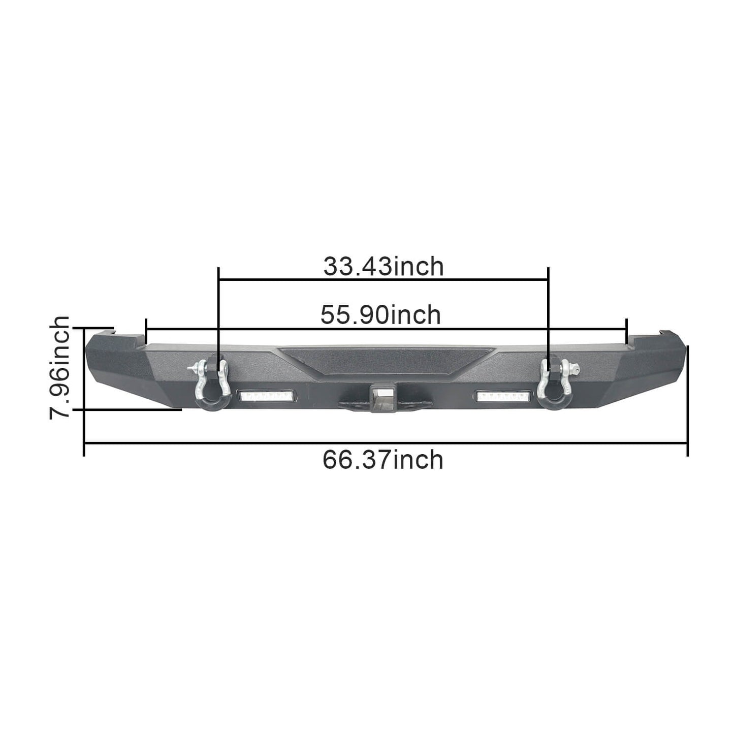 Hooke Road Full Width Front & Rear Bumper Combo(84-01 Jeep Cherokee XJ) - HE.9012&HE.9013