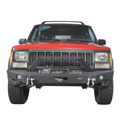 Hooke Road Full Width Front & Rear Bumper Combo(84-01 Jeep Cherokee XJ) - HE.9012&HE.9013