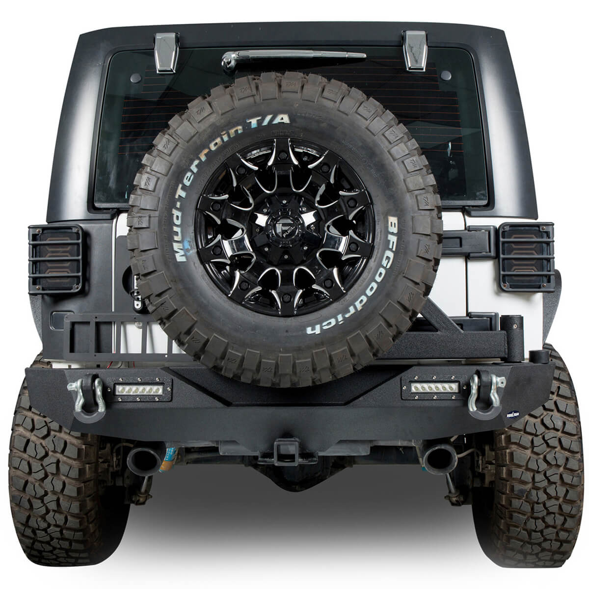 Hooke Road Full width Front Bumper & Rear Bumper(07-18 Jeep Wrangler JK) - HE.2052&HE.2028A&HE.2028B