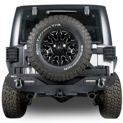 Hooke Road Full width Front Bumper & Rear Bumper(07-18 Jeep Wrangler JK) - HE.2052&HE.2028A&HE.2028B