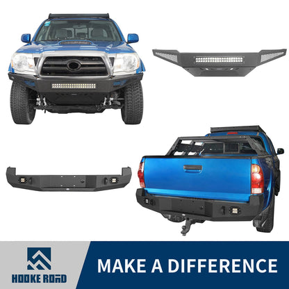 Hooke Road Full Width Front Bumper & Rear Bumper(05-11 Toyota Tacoma Gen 2) - HE.4008+HE.4011