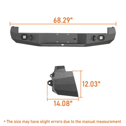 Hooke Road Full Width Front Bumper & Rear Bumper(05-11 Toyota Tacoma Gen 2) - HE.4008+HE.4011