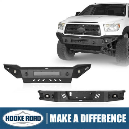 Hooke Road Full Width Front Bumper & Rear Bumper(07-13 Toyota Tundra) - HE.5204-1&HE.5206
