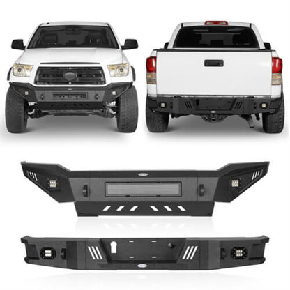 Hooke Road Full Width Front Bumper & Rear Bumper(07-13 Toyota Tundra) - HE.5204-1&HE.5206
