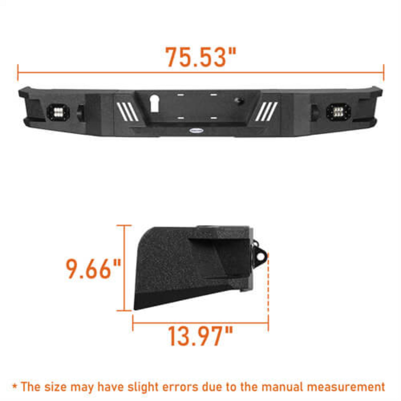 Hooke Road Full Width Front Bumper & Rear Bumper(07-13 Toyota Tundra) - HE.5204-1&HE.5206