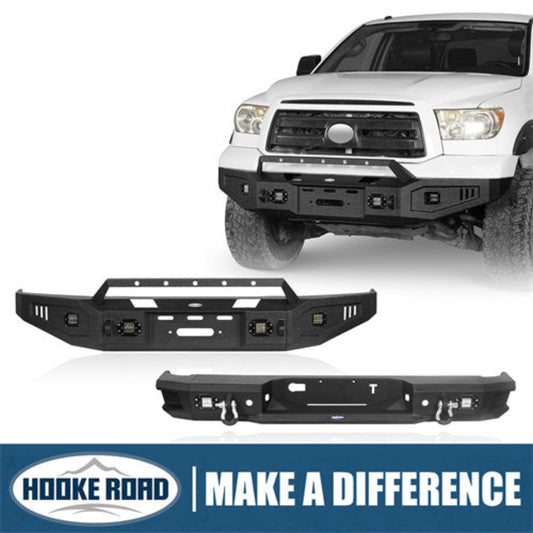 Hooke Road Full Width Front Bumper & Rear Bumper(07-13 Toyota Tundra) - HE.5205A&HE.5205B&HE.5201