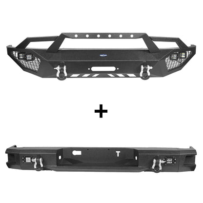 Hooke Road Full Width Front Bumper & Rear Bumper(14-21 Toyota Tundra) - Hooke Road - HE.5000A+HE.5000B+HE.5003