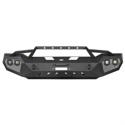 Hooke Road Full Width Front Bumper with Hoop(07-13 Toyota Tundra) - HE.5200A+HE.5200B