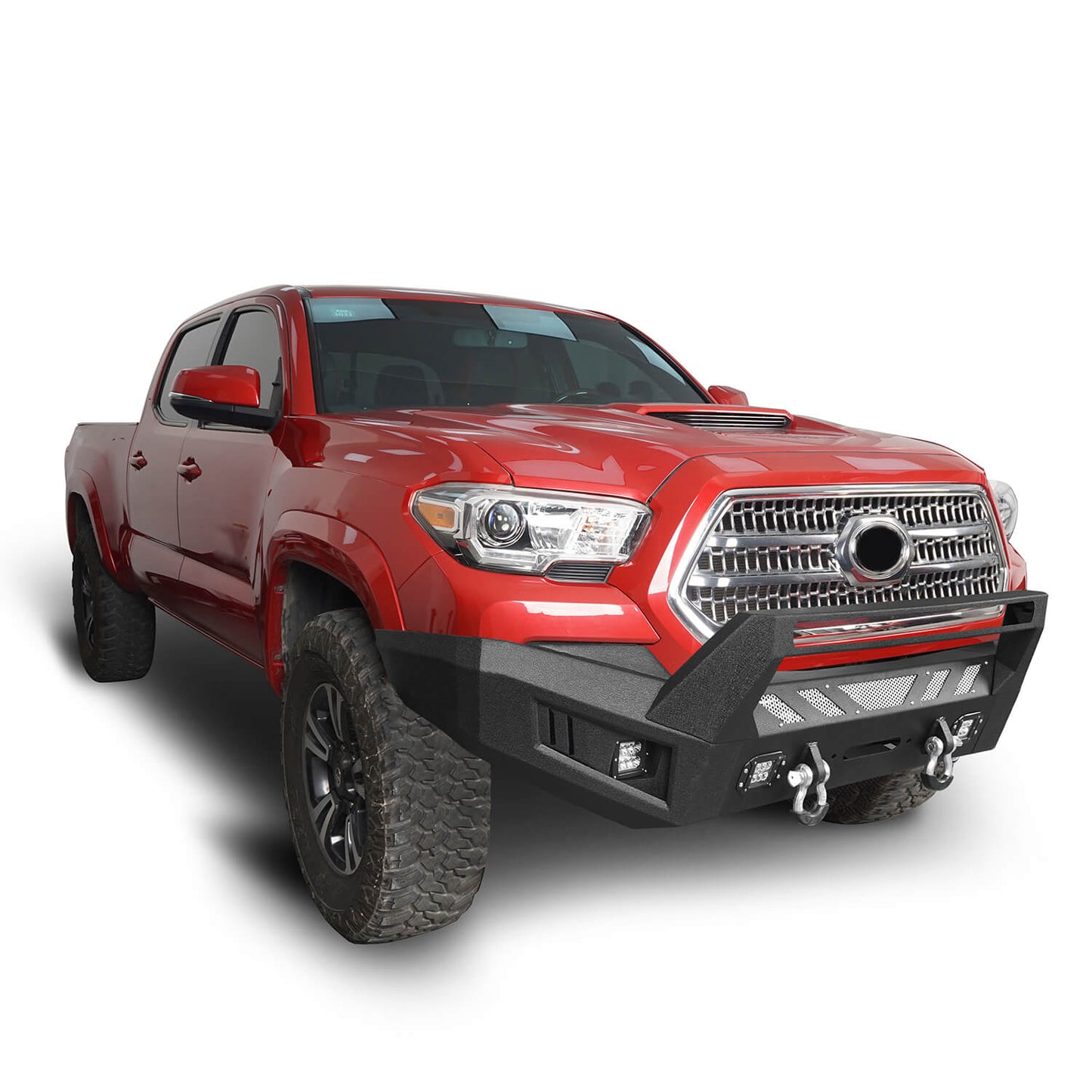 Hooke Road Front & Rear Bumpers Combo(16-23 Toyota Tacoma 3rd Gen)  - HE.4201A+HE.4201B+HE.4200-1