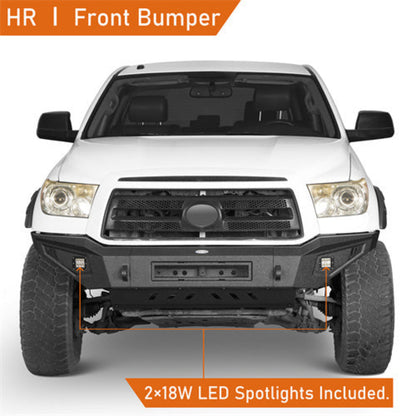 Hooke Road Full Width Front Bumper w/Skid Plate(07-13 Toyota Tundra) - HE.5204-1