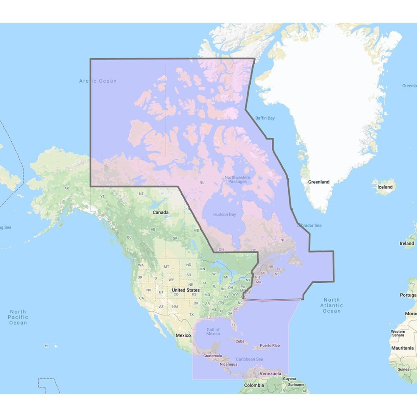 Furuno US & Canada Atlantic Coast, Gulf of Mexico, Caribbean Bahamas and central America Vector Charts - Unlock Code - MM3-VNA-033 - CW73374