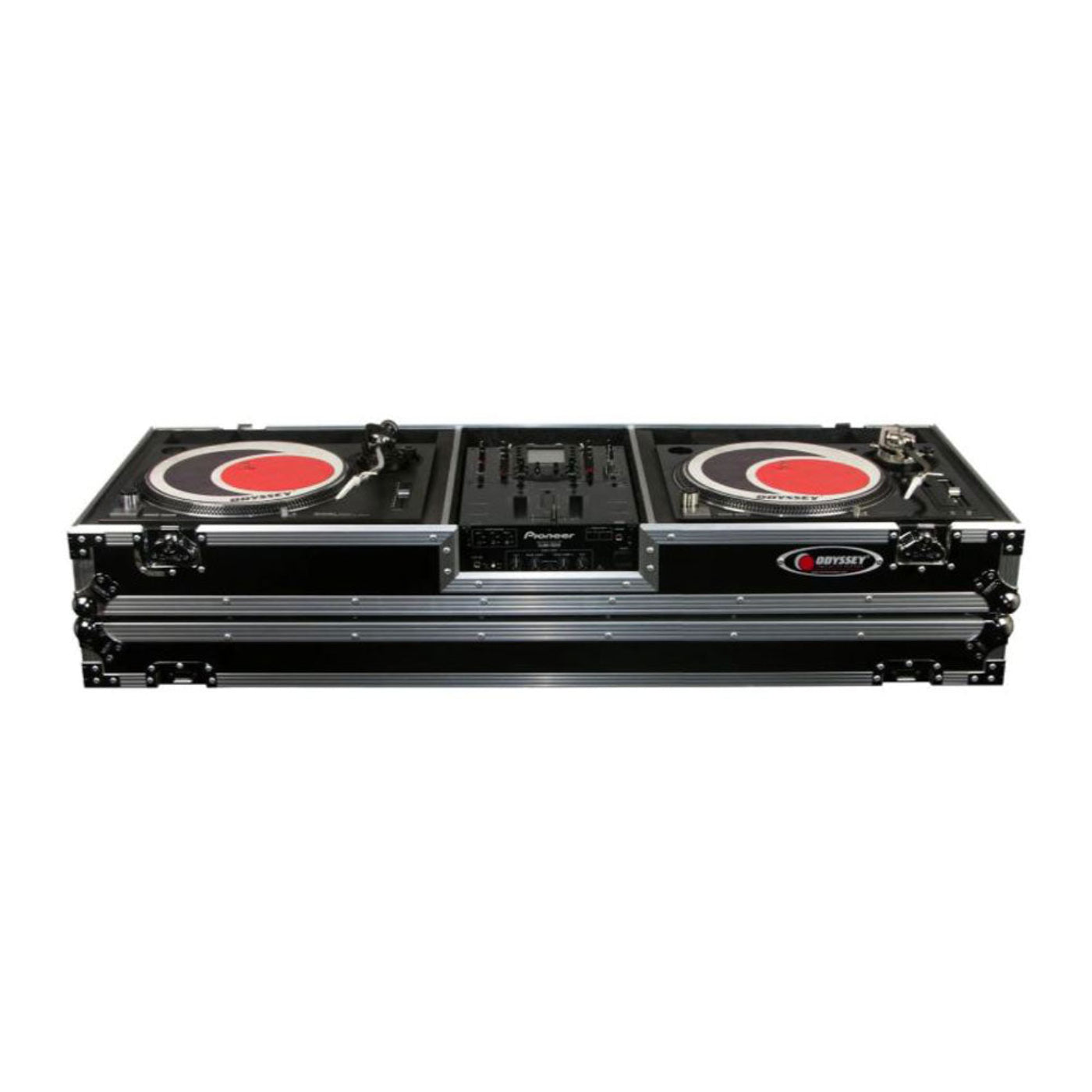 Odyssey 10 Inch Format DJ Mixer and 2 Standard Position Turntables Flight Case - 188036