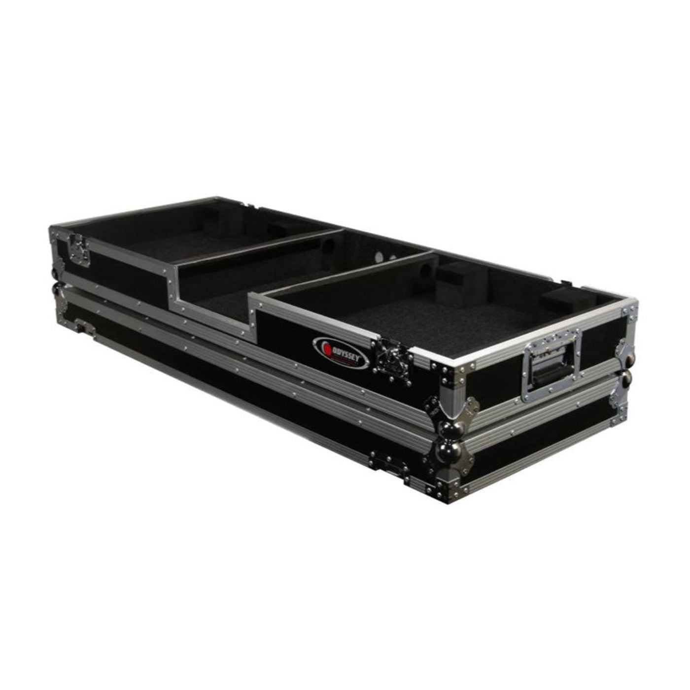 Odyssey 10 Inch Format DJ Mixer and 2 Standard Position Turntables Flight Case - 188036