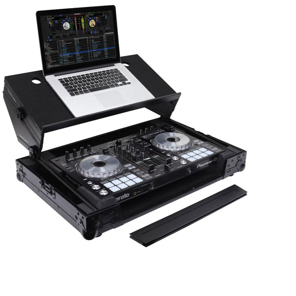 Odyssey Pioneer DDJ-SR / DDJ-SR2 Flight Case with Angle Glide Platform, Black - 188053