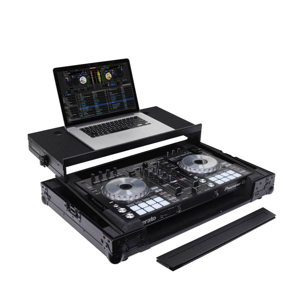 Odyssey Pioneer DDJ-SR / DDJ-SR2 Flight Case with Angle Glide Platform, Black - 188053