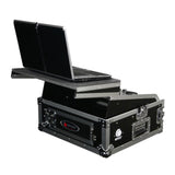 Odyssey DJ Flight Glide Style Combo Rack Case with 10U Top Slat and 2U Vertical - 188045