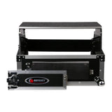 Odyssey DJ Flight Glide Style Combo Rack Case with 10U Top Slat and 2U Vertical - 188045
