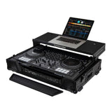 Odyssey Pioneer Flight Case with 1U Rack Space Glide Platform and Wheels, Black - 188056