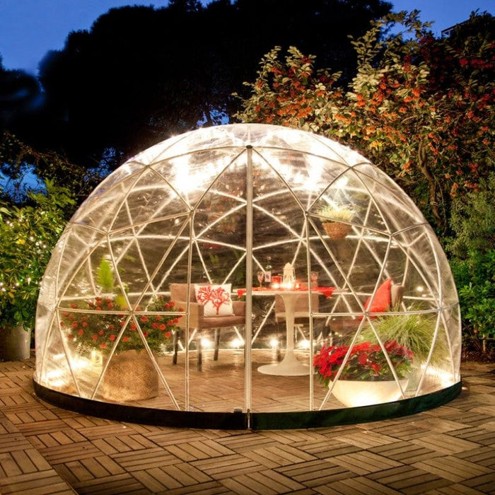 Garden Igloo Dome, PVC, 11'9"W, 7'2"H - Outdoor Dining, Play Area for Children, Stylish Conservatory, Greenhouse, Gazebo GI001