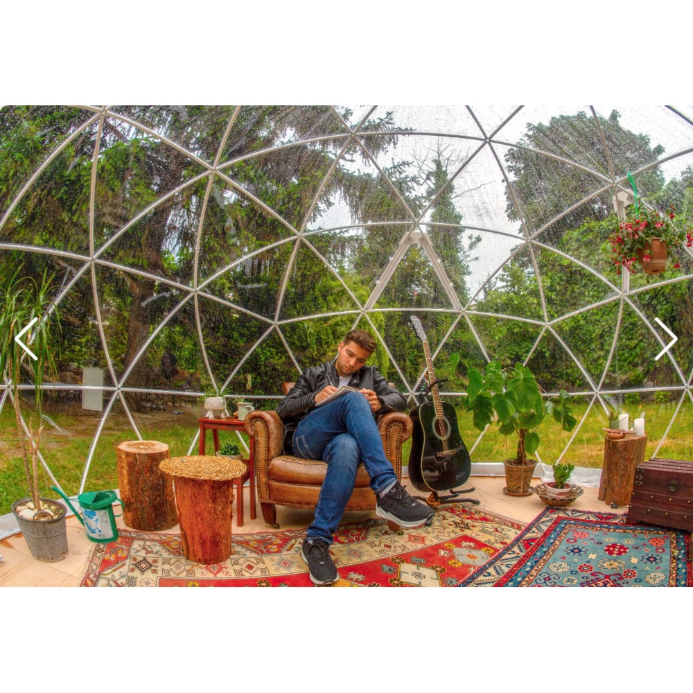 Garden Igloo Dome, PVC, 11'9"W, 7'2"H - Outdoor Dining, Play Area for Children, Stylish Conservatory, Greenhouse, Gazebo GI001