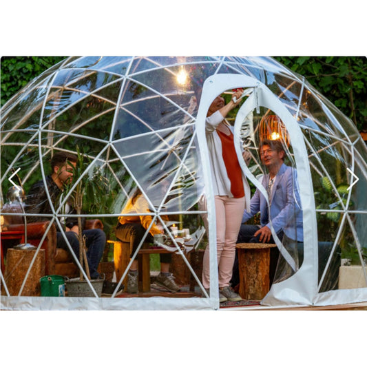 Garden Igloo Dome, PVC, 11'9"W, 7'2"H - Outdoor Dining, Play Area for Children, Stylish Conservatory, Greenhouse, Gazebo GI001