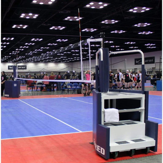 Gared GoCourt One-Court Portable Volleyball Net System w/ Ref Stand - 8500BLK