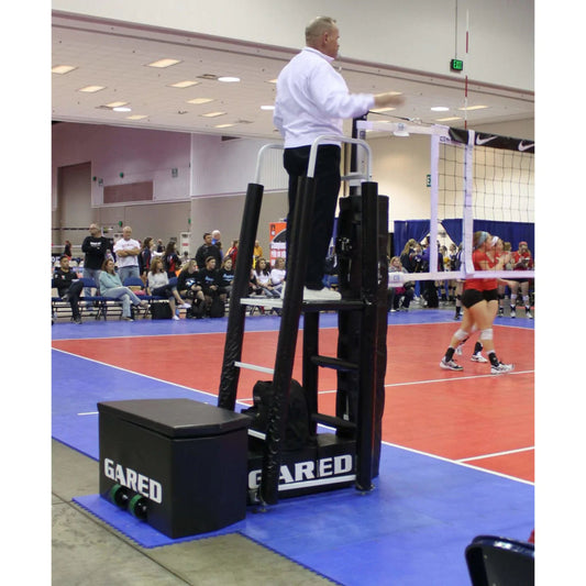 Gared Sports GoCourt Jr One-Court Portable Volleyball Net System w/ Wheels -  8536PKGBLK