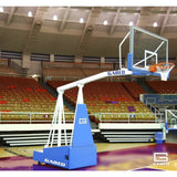 Gared Sports Hoopmaster 5 Spring-Lift Collegiate/High School Indoor Portable Basketball Hoop - 9405