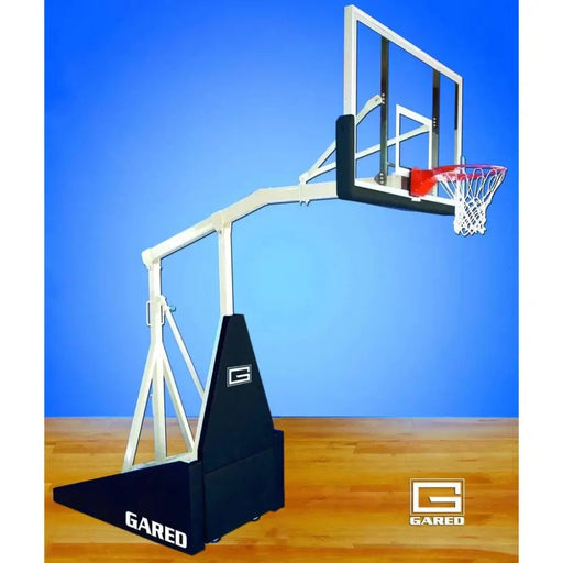 Gared Sports Hoopmaster LT Spring-Lift Indoor Portable Basketball Hoop w/ 5' Boom 9305