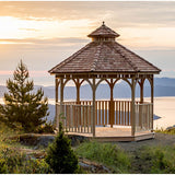 Outdoor Living Today 12′ Bayside Gazebo with Screen Kit - KIT gaz12-scrn