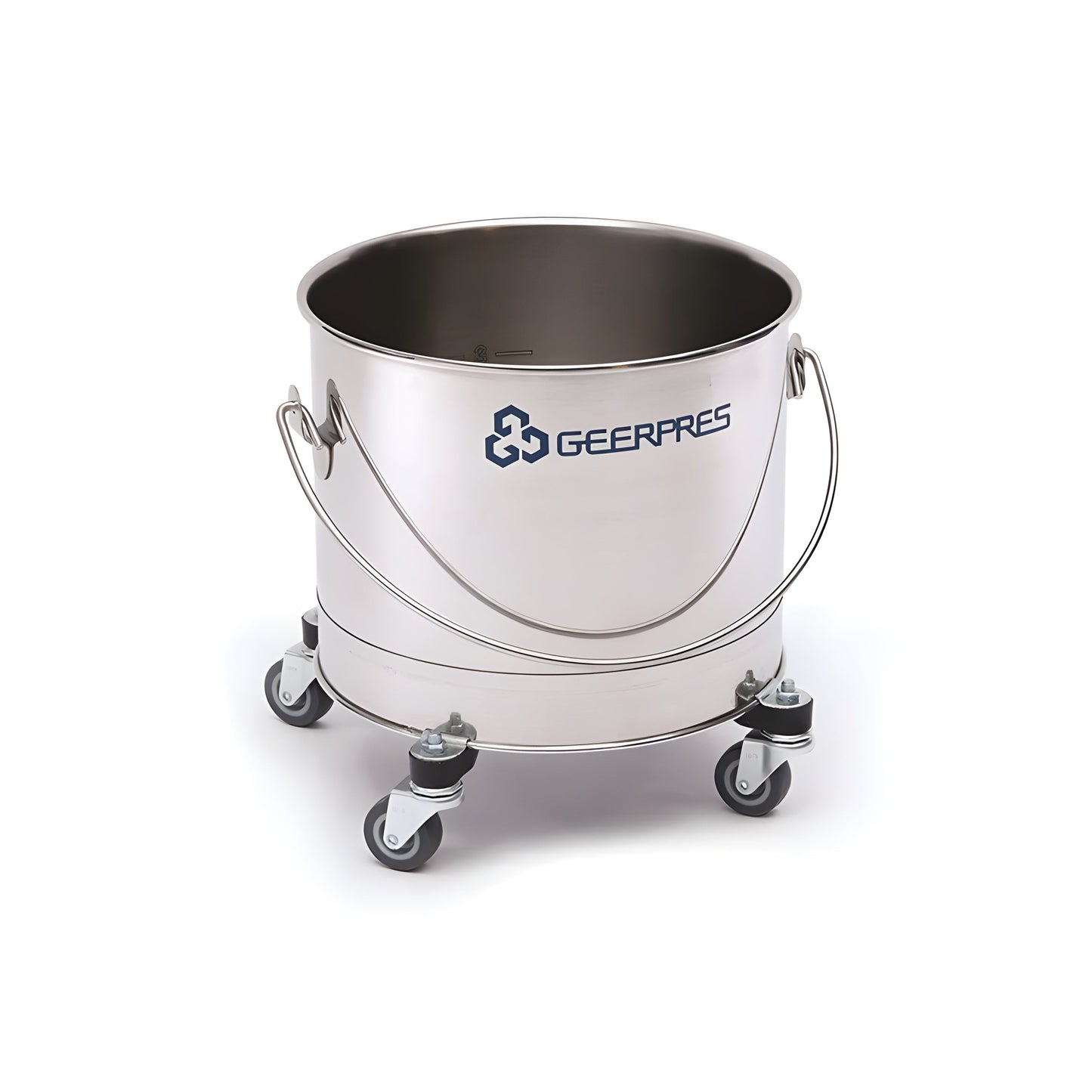 Geerpres Stainless 32 Qt. Round Mop Bucket (8 Gallon) - GEE-2221