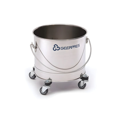Geerpres Stainless 32 Qt. Round Mop Bucket (8 Gallon) - GEE-2221