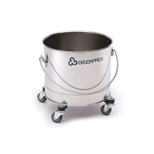 Geerpres Stainless 32 Qt. Round Mop Bucket (8 Gallon) - GEE-2221