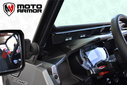 Moto Armor Can-Am Maverick X3 Vented Full Glass Windshield (2017+) - MA-X3-WS-GLS-BLK-Y Polaris General Vented Full Glass Windshield (2016+) - MA-GEN-WS-GLS-BLK-C-N