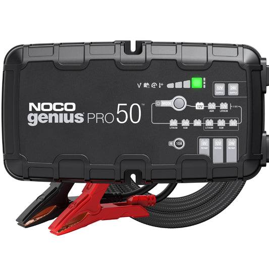 NOCO 50-Amp Battery Charger, Battery Maintainer, & Battery Desulfator - GENIUSPRO50