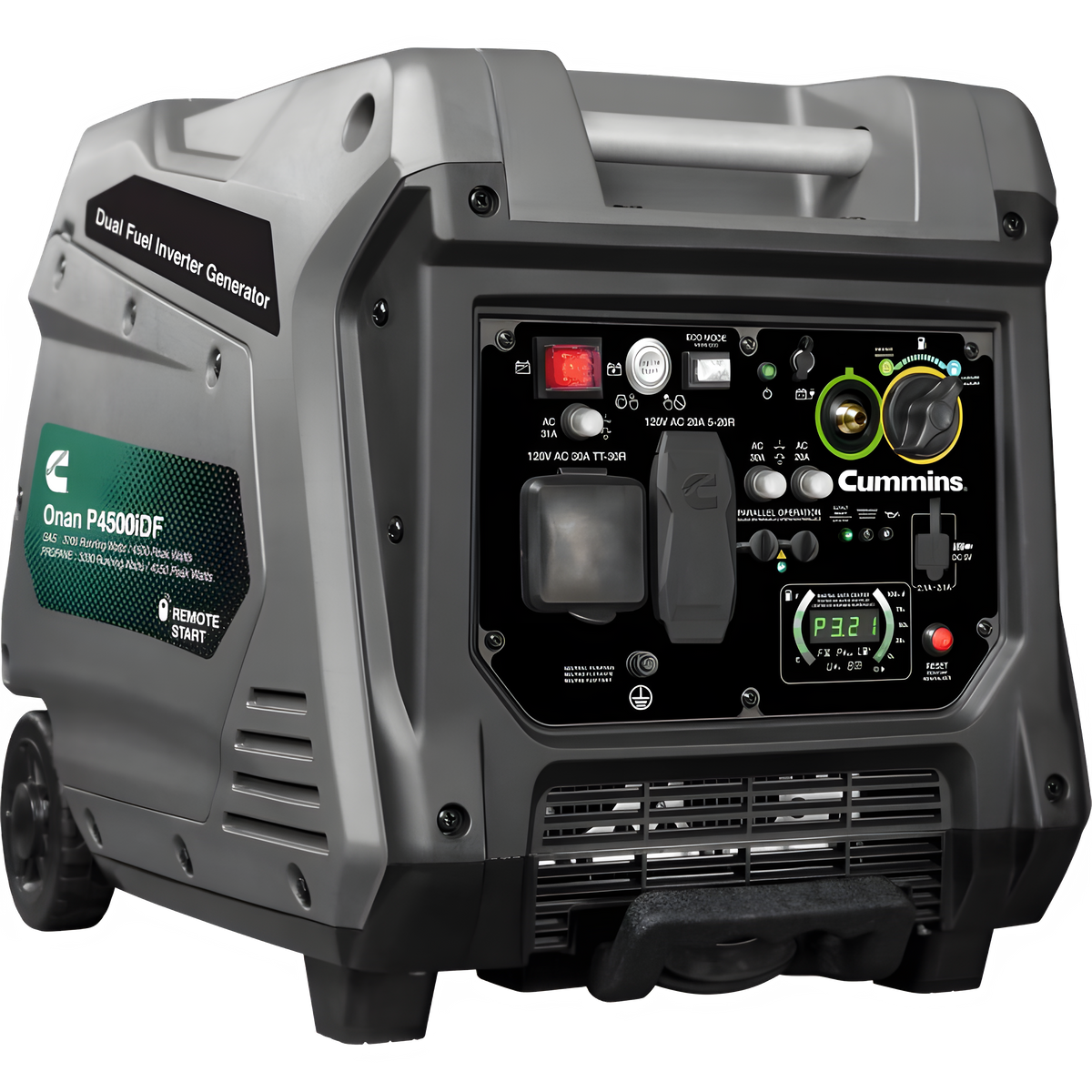 Cummins P4500iDF 3700W/4500W Remote Start Dual Fuel Inverter Onan Generator Scratch & Dent