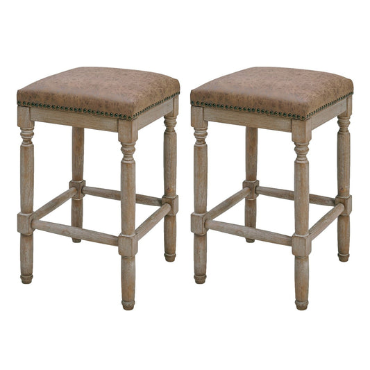New Pacific Direct Ernie PU Counter Stool, (Set of 2) -  3900056-NCE